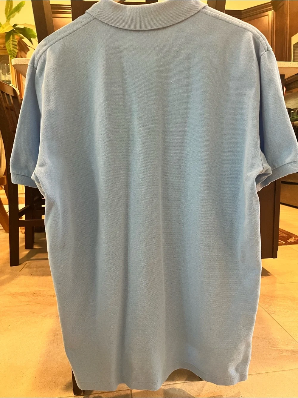 Ralph Lauren Classic Fit Polo Shirt Light Blue Yellow Pony Large Men's